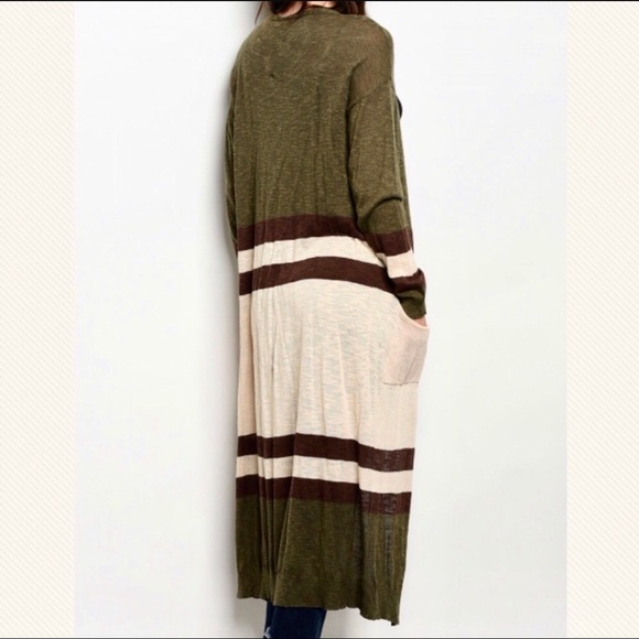 Reseller pack of 3 - Calliope color block duster cardigan sweater - Picture 2 of 8